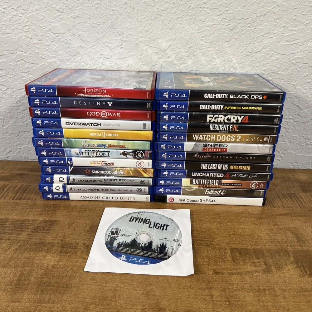 PS4 Lot Of 25 Games Resident Evil, Uncharted, Call Of Duty, Horizon, Dying Light